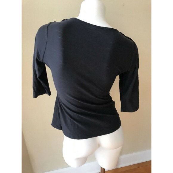 Anthropologie ONE SEPTEMBER Ruched Smocked Wrap - Picture 5 of 7